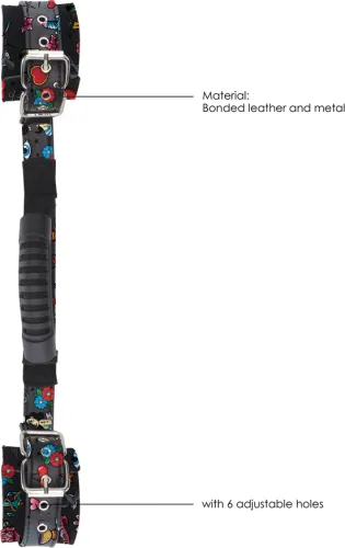 ouch! kajdanki na pasku z nadrukiem - regulowane, miękka wyściołka na Arena.pl