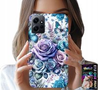 ETUI DO XIAOMI NOTE 12 4G - KWIECISTE WZORY RÓŻEKWIATKI CASE + SZKŁO
