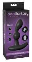 anal fantasy elite p-motion massager czarny, elastyczny, silikonowy