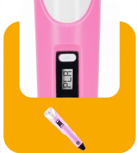 DŁUGOPIS 3D DRUKARKA 3D DLA DZIECI RÓŻOWY + WKŁAD 310m + MATA + SZABLONY na Arena.pl