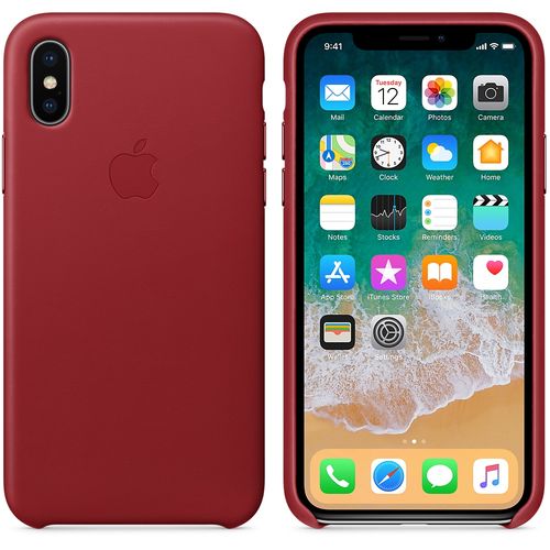 LEATHER APPLE Apple iPhone X MQTE2ZM/A - RED na Arena.pl