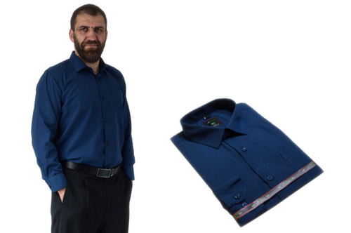 Koszula męska elegancka granatowa Laviino dl127 38/39 - S na Arena.pl