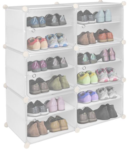 Szafka modułowa na buty PETRA biała zdjęcie 1