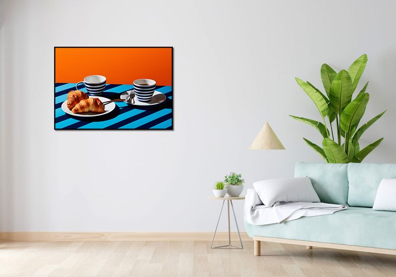 Plakat 100x70cm Croissanty zdjęcie 4