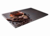 SZKLANA DESKA KUCHENNA 60x20 298c Kawa