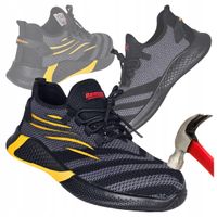 Buty robocze S1 Półbuty Sportowe ochronne Oddychające z Noskiem Lekkie 43