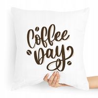Prezent Poduszka Dla Baristy Coffee Day Z Nadrukiem Ze Zdjęciem