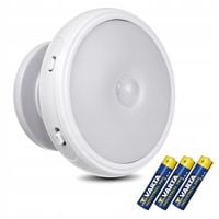 Lampka LED z czujnikiem ruchu PIR do szafki kuchennej łazienkowej baterie