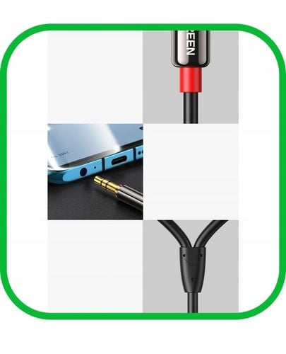 Kabel Przewód Audio JACK 3,5 mm 2x RCA Chinch STEREO 5M HQ Pozłacany na Arena.pl