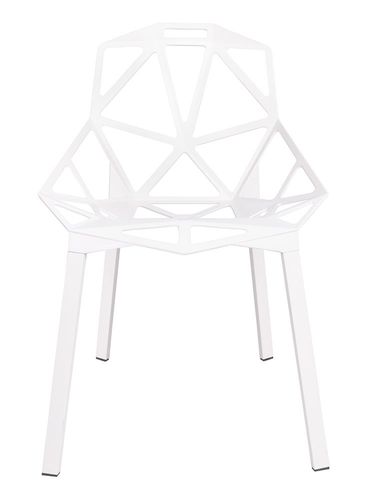 Krzesło SPLIT PREMIUM białe - aluminium, nogi białe na Arena.pl