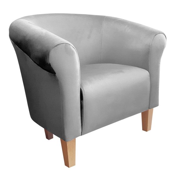 Fotel Milo nogi buk szary MG17 zdjęcie 1