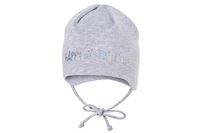 BROEL Basic 63 czapka niemowlęca wiosna szara 38-40