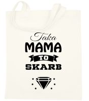 TORBA BAWEŁNIANA PREMIUM NA ZAKUPY Z NADRUKIEM PREZENT DLA MAMY WZORY