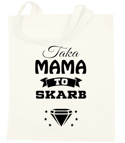 TORBA BAWEŁNIANA PREMIUM NA ZAKUPY Z NADRUKIEM PREZENT DLA MAMY WZORY na Arena.pl