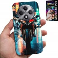 ETUI DO OPPO RENO12 F / 12FS 5G - MOTOR, MOTOCYKLE JEDNOŚLAD WZORY + SZKŁO
