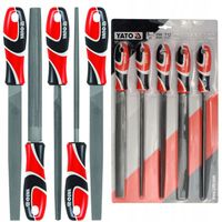 YATO ZESTAW KOMPLET PILNIKÓW DO METALU TWORZYW SZTUCZNYCH 250mm 5EL