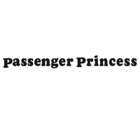Naklejka PASSENGER PRINCESS na auto WYTRZYMAŁA FOLIA SAMOCHODOWA 10 cm