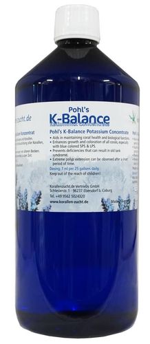 Korallen Zucht Pohl"s K - Balance concentrate 1000ml - suplement potasu na Arena.pl