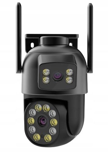 KAMERA ZEWNĘTRZNA OBROTOWA PODWÓJNA IP WiFi HD 5X ZOOM SMART DETEKCJA ALARM na Arena.pl