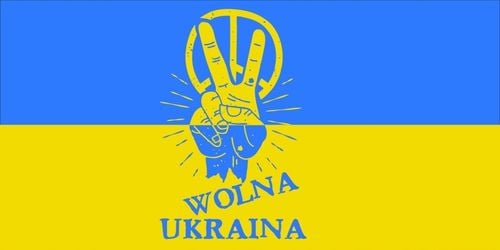 MAGNES NA samochód auto SOLIDARNI Z UKRAINĄ 2x na Arena.pl