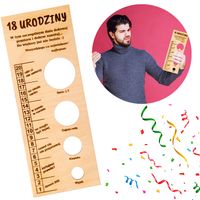 MIARA męskości przyrodzenia śmieszny prezent 18,20,30,40,50 urodziny