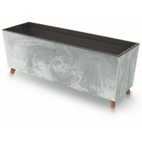 Skrzynka donica balkon taras nóżki wkład 77x30cm beton