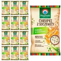 PRZYSNACKI Chrupki z soczewicy cebulka w śmietanie 80 g x 12 sztuk