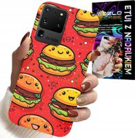 ETUI DO SAMSUNG GALAXY S20 Ultra - SŁODKIE UŚMIECHNIĘTE BURGERY POKROWIEC