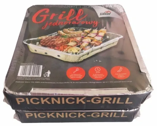 2 x GRILL JEDNORAZOWY PIKNIKOWY POL-DREW zdjęcie 1