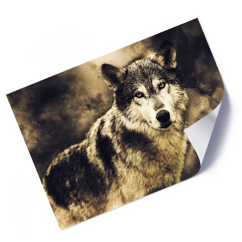 Plakat, Wilk we mgle 60x40 na Arena.pl