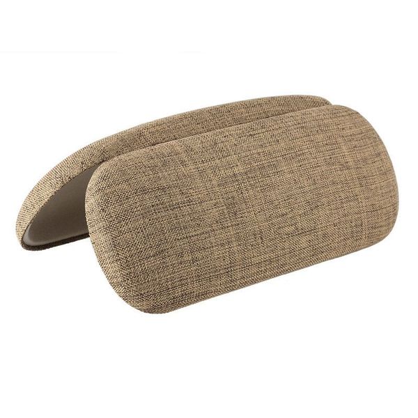 Tekstylne etui na okulary brązowe zdjęcie 1