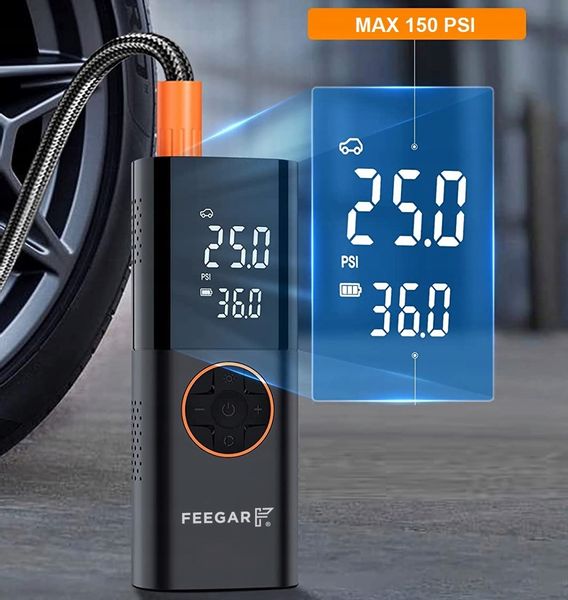 Feegar Pompka Elektryczna Kompresor Samochodowy12V zdjęcie 12