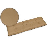 Poduszka na ławkę ogrodową huśtawkę 120x38 beż