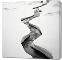 Obraz 70x70cm Szczeliny Mrozu