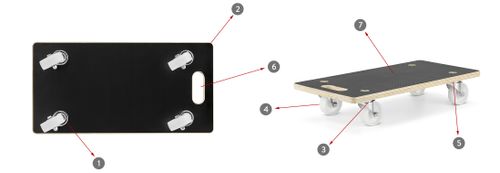 Platforma transportowa do mebli 400kg na Arena.pl