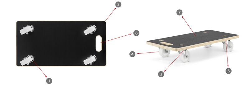 Platforma transportowa do mebli 400kg zdjęcie 6