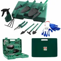 Zestaw narzędzi ogrodowych ogrodniczych 10szt. łopatka grabki motyczka