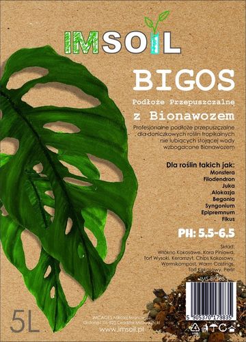 IMSOIL Przepuszczalna Ziemia do Roślin - BIGOS 20L na Arena.pl