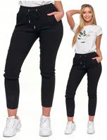 Spodnie Joggery Damskie Elastyczne z Wiązaniem Eleganckie Modne MORAJ