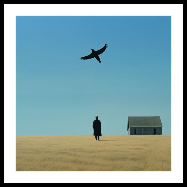 Plakat 60x60cm Samotny i Wolny zdjęcie 3