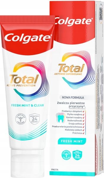 COLGATE TOTAL PASTA DO ZĘBÓW MULTIOCHRONNA Z FLUOREM FRESH MINT 75 ML zdjęcie 1