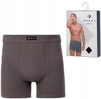 Bokserki Męskie Majtki BAWEŁNIANE Gładkie KLASYCZNE DOPASOWANE MORAJ - XL