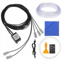 OŚWIETLENIE WEWNĘTRZNE DIY LED RGB ŚWIATŁO OPTYCZNE ŚWIATŁO 5-8M ZASTOSOWA…