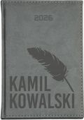 GRAWEROWANY Kalendarz A6 2026 TERMINARZ kieszonkowy z imieniem