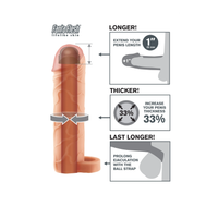 nakładka na penisa fantasy x-tensions perfect 1" extension pipedream