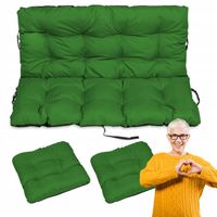 PODUSZKI OGRODOWE duża poducha NA ŁAWKĘ 180cm 2 poduszki NA KRZESŁA 45x45
