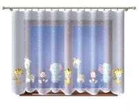 Firana dziecięca żyrafa słoń ZWIERZĄTKA kolorowe ZOO 500x150 TAŚMA