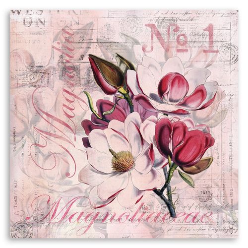 Deco Panel, Kwiaty magnolii 2 80x80 na Arena.pl