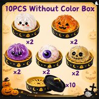 Mini Halloweenowe Pierożki Squishy, 5 szt. bez 10 szt.-No Color Box