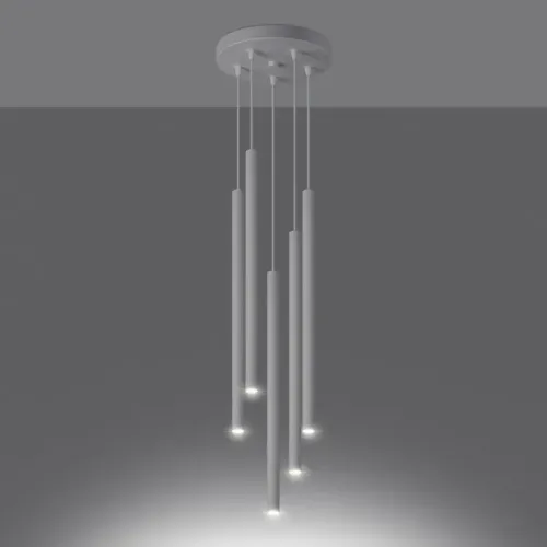 Lampa wisząca PASTELO 5P biała na Arena.pl